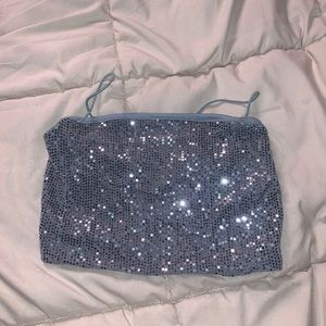 windsor blue sparkly top